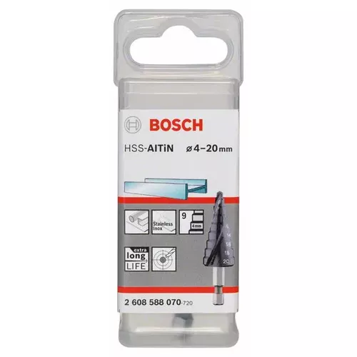 Stupňovitý vrták HSS-AlTiN  BOSCH 2608588070