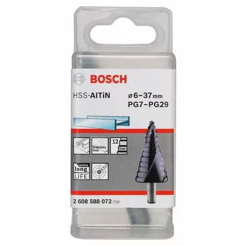 Stupňovitý vrták HSS-AlTiN  BOSCH 2608588072