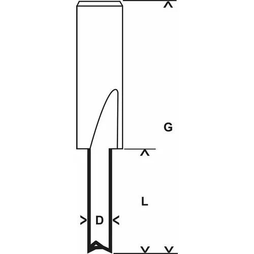 Drážkovací fréza Expert for Wood, masivní, plný karbid, 8 mm, D1 6 mm, L 16 mm, G 51 mm BOSCH 2608629357