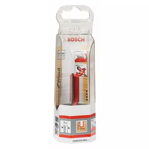 Drážkovací fréza Expert for Wood, karbid, 8 mm, D1 12 mm, L 31,8 mm, G 63,8 mm  BOSCH 2608629360