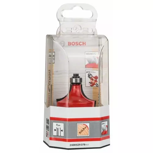 Zaoblovací fréza Expert for Wood, 8 mm, D 44,4 mm, R1 15,9 mm, L 22,2 mm, G 64 mm BOSCH 2608629378