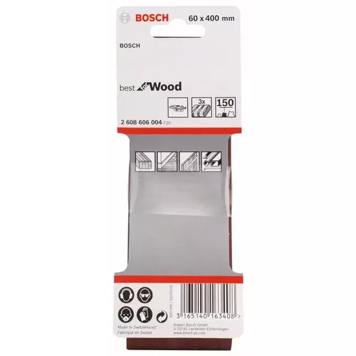 3dílná sada brusných pásů X440 BOSCH 2608606004