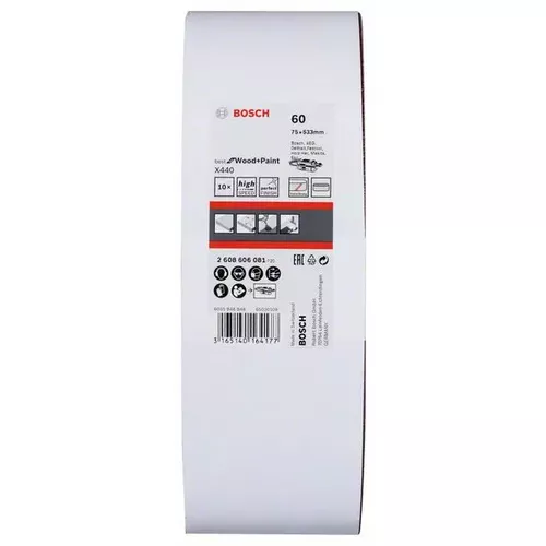 10dílná sada brusných pásů X440  BOSCH 2608606081