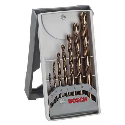 7dílná sada spirálových vrtáků do kovu HSS-Co, Mini-X-Line, 135° 2–10 mm BOSCH 2608589296