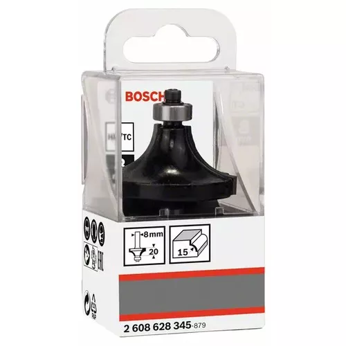 Zaoblovací fréza, 8 mm, R1 15 mm, L 22 mm, G 66 mm BOSCH 2608628345