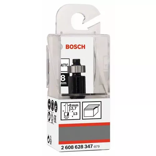 Zarovnávací fréza, 8 mm, D1 12,7 mm, L 13 mm, G 56 mm BOSCH 2608628347