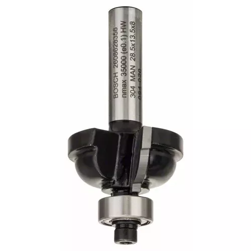 Fréza na tvorbu hran F, 8 mm, R1 6,3 mm, D 28,5 mm, L 13,2 mm, G 54 mm BOSCH 2608628356