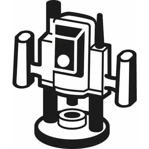 Dlabací fréza s kuličkovým ložiskem, 8 mm, R1 4 mm, D 20,7 mm, L 9 mm, G 53 mm BOSCH 2608628361