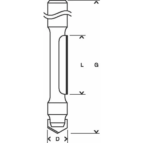 Kopírovací fréza, 8 mm, D1 8 mm, L 19 mm, G 66 mm  BOSCH 2608628371