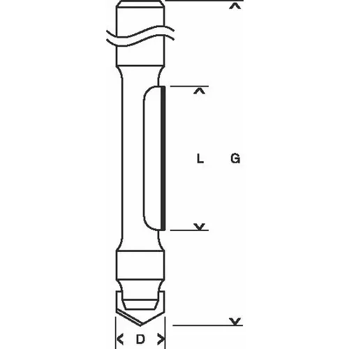 Kopírovací fréza, 8 mm, D1 8 mm, L 19 mm, G 66 mm BOSCH 2608628371