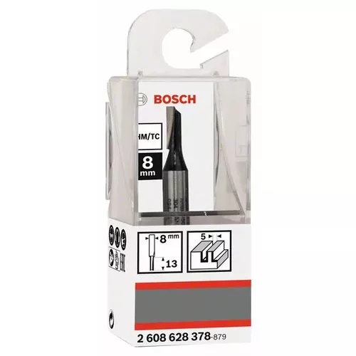 Drážkovací fréza, 8 mm, D1 5 mm, L 12,7 mm, G 51 mm BOSCH 2608628378