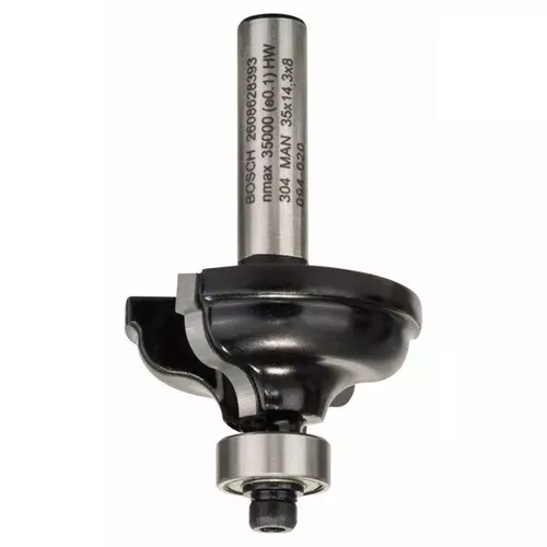 Fréza na tvorbu hran A, 8 mm, R1 4,8 mm, B 11 mm, L 14,3 mm, G 57 mm BOSCH 2608628393