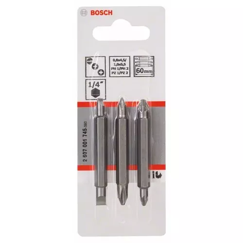 3dílná sada oboustranných čepelí  BOSCH 2607001745