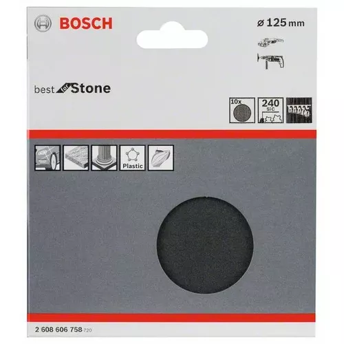 10dílná sada brusných papírů F355 BOSCH 2608606758