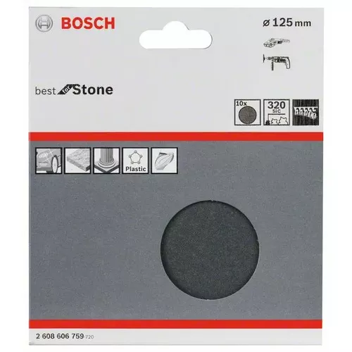 10dílná sada brusných papírů F355 BOSCH 2608606759