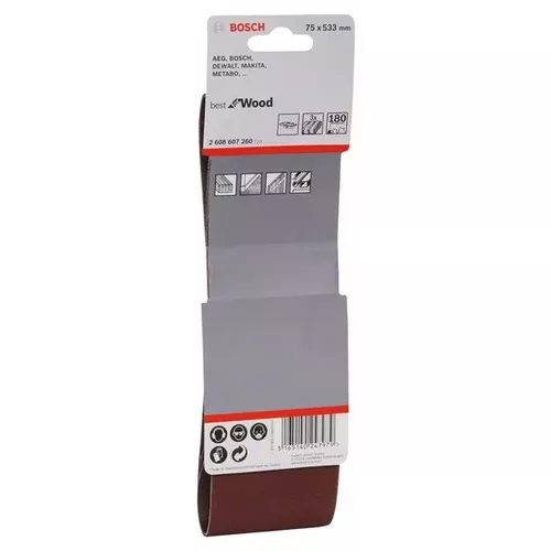 3dílná sada brusných pásů X440  BOSCH 2608607260
