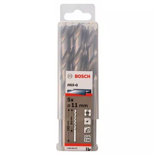 Vrtáky do kovu HSS-G, DIN 338  BOSCH 2608595079