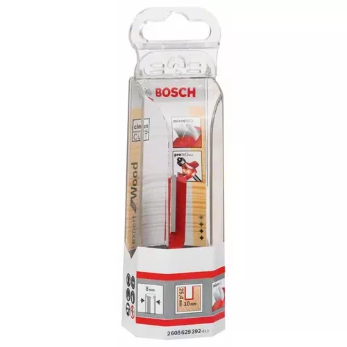 Drážkovací fréza Expert for Wood, karbid, 8 mm, D1 10 mm, L 25,4 mm, G 62,4 mm  BOSCH 2608629392