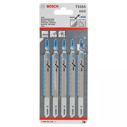 Pilový plátek do kmitací pily T 318 A  BOSCH 2608631319