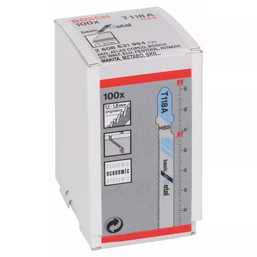 Pilový plátek do kmitací pily T 118 A  BOSCH 2608631964