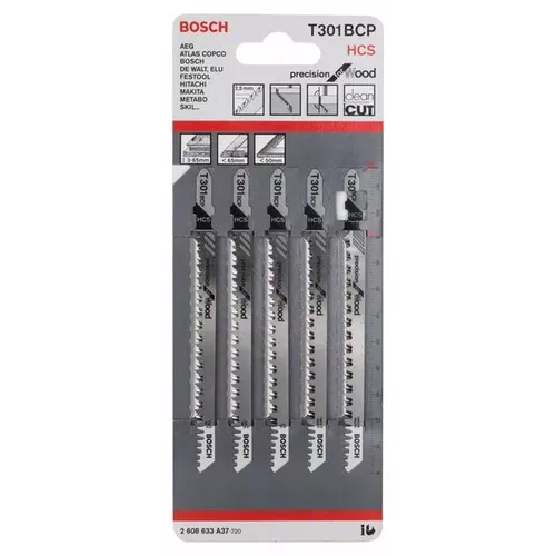 Pilový plátek do kmitací pily T 301 BCP  BOSCH 2608633A37