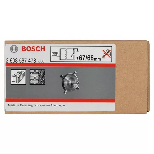 Středicí kříž pro diamantové vrtací korunky pro vrtání za sucha a záhlubník pro elektroinstalační krabice BOSCH 2608597478