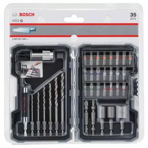 35dílná sada šroubovacích nástavců Extra Hard, PH, PZ, SL, H, T BOSCH 2607017328