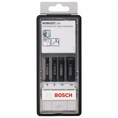 4dílná sada diamantových vrtáků pro vrtání za mokra Robust Line 6–14 mm  BOSCH 2607019880