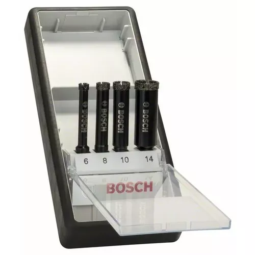 4dílná sada diamantových vrtáků pro vrtání za mokra Robust Line 6–14 mm  BOSCH 2607019880