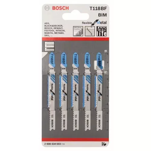 Pilový plátek do kmitací pilky T 118 BF  BOSCH 2608634503
