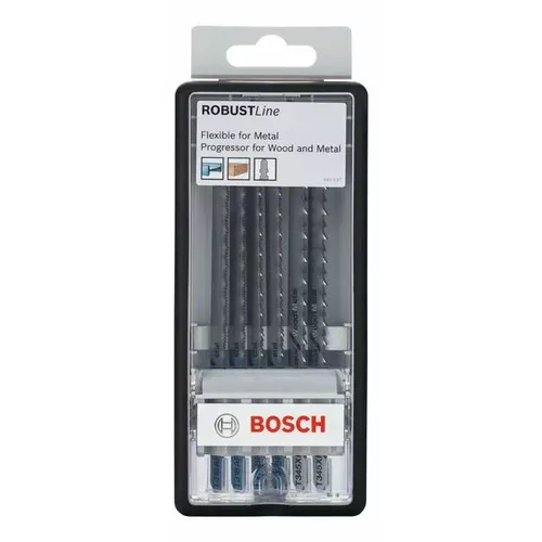 6dílná sada pilových plátků Robust Line Metal Profile, se stopkou T BOSCH 2607010573