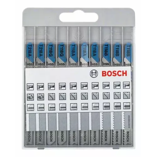 10dílná sada pilových plátků pro kmitací pily Basic for Metal BOSCH 2607010631
