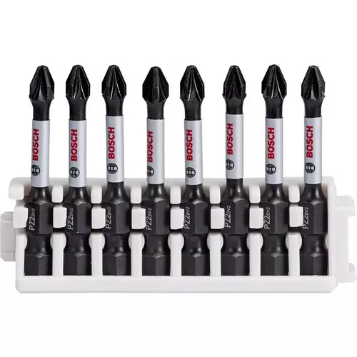 Souprava nástavců Impact Control Power Bit, 8 kusů, 8×PZ2 BOSCH 2608522331