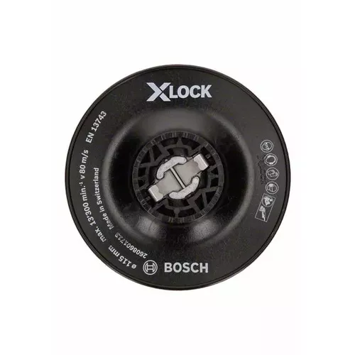Opěrný talíř systému X-LOCK, 115 mm, hrubý BOSCH 2608601713