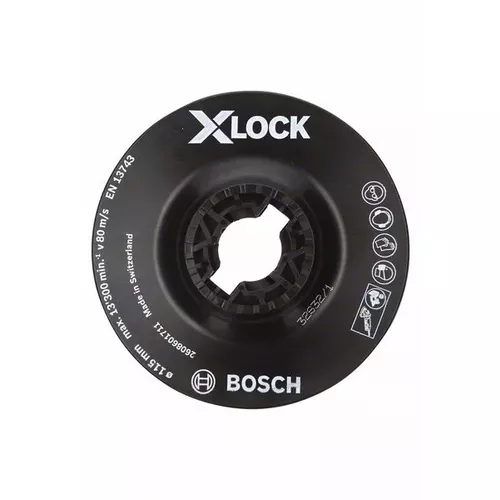 Opěrný talíř systému X-LOCK, 115 mm, jemný BOSCH 2608601711