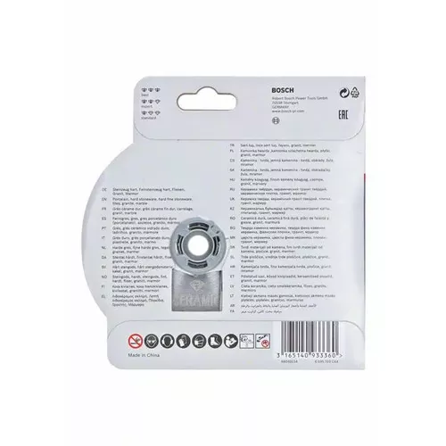 Diamantový řezný kotouč Standard for Ceramic systému X-LOCK, 125×22,23×1,6×7 BOSCH 2608615138