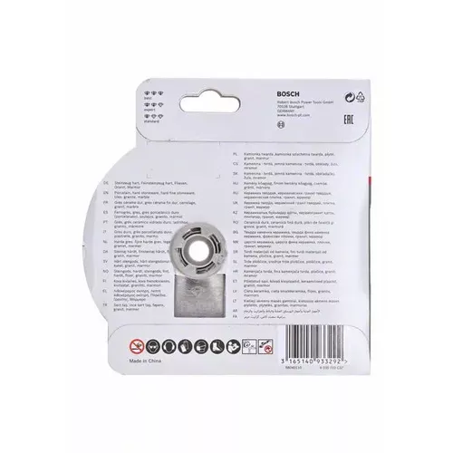 Diamantový řezný kotouč Best for Ceramic Extraclean Turbo systému X-LOCK, 115×22,23×1,4×7  BOSCH 2608615131