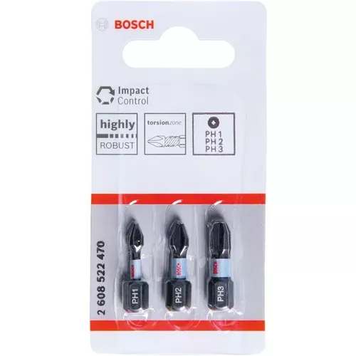 Nástavce Impact Control PH, 3 ks BOSCH 2608522470