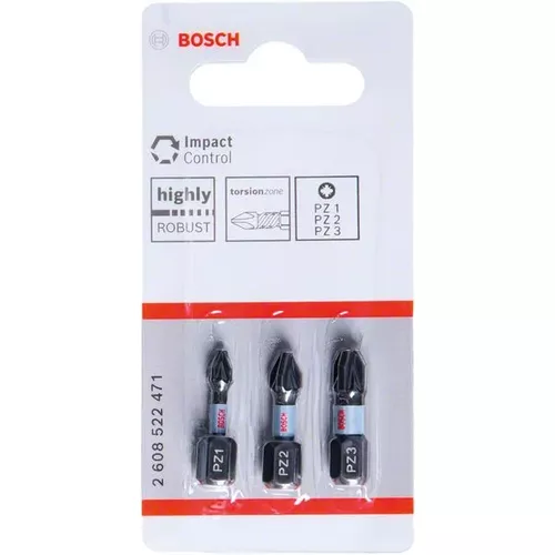 Nástavce Impact Control PZ, 3 ks BOSCH 2608522471