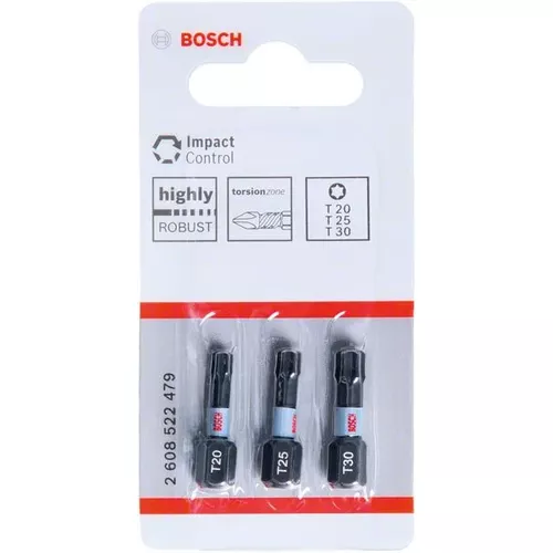 Nástavce Impact Control T, 3 ks BOSCH 2608522479