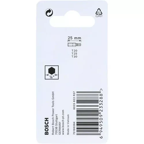 Nástavce Impact Control T, 3 ks BOSCH 2608522479