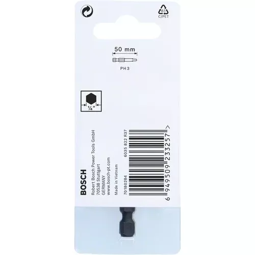 Nástavec Impact Control PH3 Power Bit, 1 ks BOSCH 2608522482