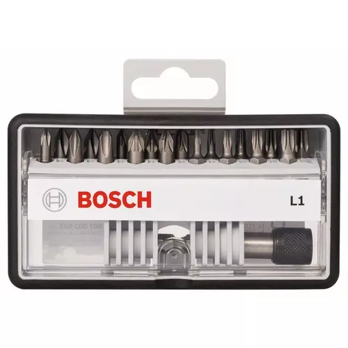 Sada šroubovacích nástavců Robust Line, L PH/PZ/T, verze Extra Hard, 18+1 kusů BOSCH 2607002567