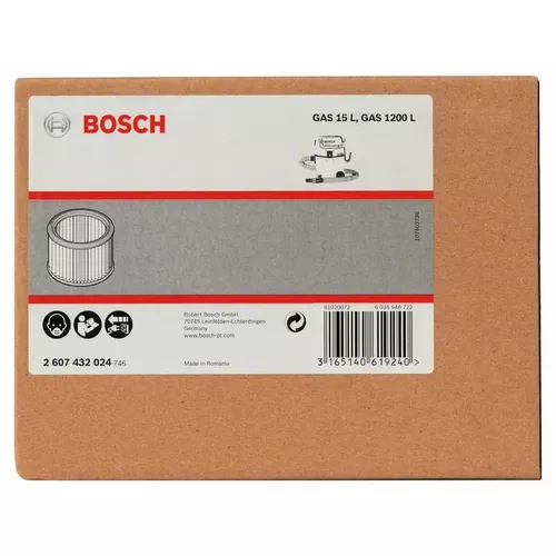 Skládaný filtr BOSCH 2607432024