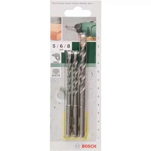 3dílná sada vrtáků do betonu SDS quick 5,0x100; 6,0x100; 8,0x120 BOSCH 2609256908