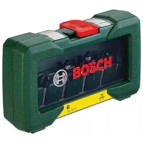  6dílná sada fréz TC (1/4" stopka) BOSCH 2607019462