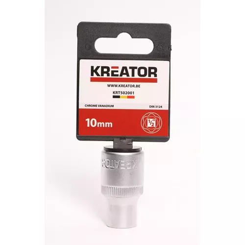 1/2" Nástrčná hlavice (ořech) 10mm Kreator KRT502001