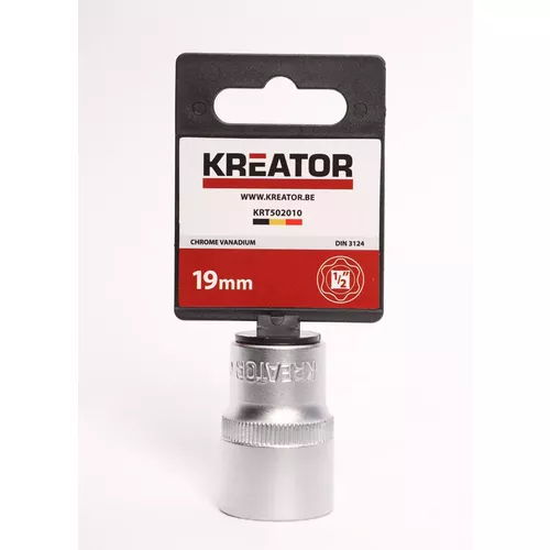 1/2" Nástrčná hlavice (ořech) 19mm Kreator KRT502010