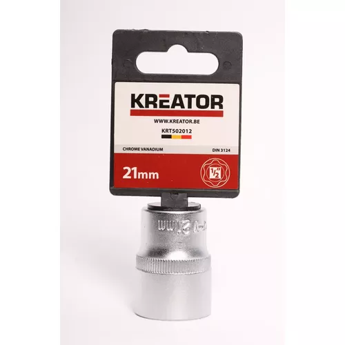 1/2" Nástrčná hlavice (ořech) 21mm Kreator KRT502012