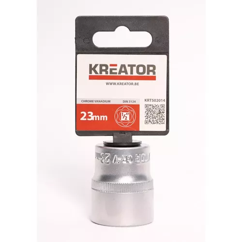 1/2" Nástrčná hlavice (ořech) 23mm Kreator KRT502014